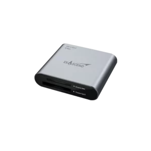 CFexpress Type B / SD – Dual-slot Card Reader (10 Gbps) side view