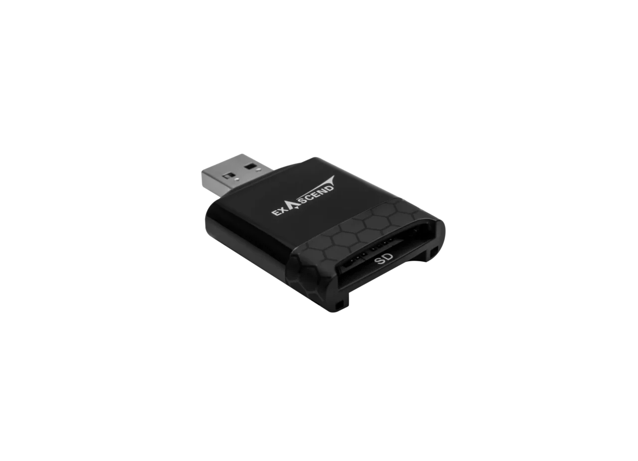 SD / microSD – Dual-slot Card Reader (UHS-II) side view