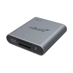 CFexpress Type A / SD – Dual-slot Card Reader (10 Gbps) side view