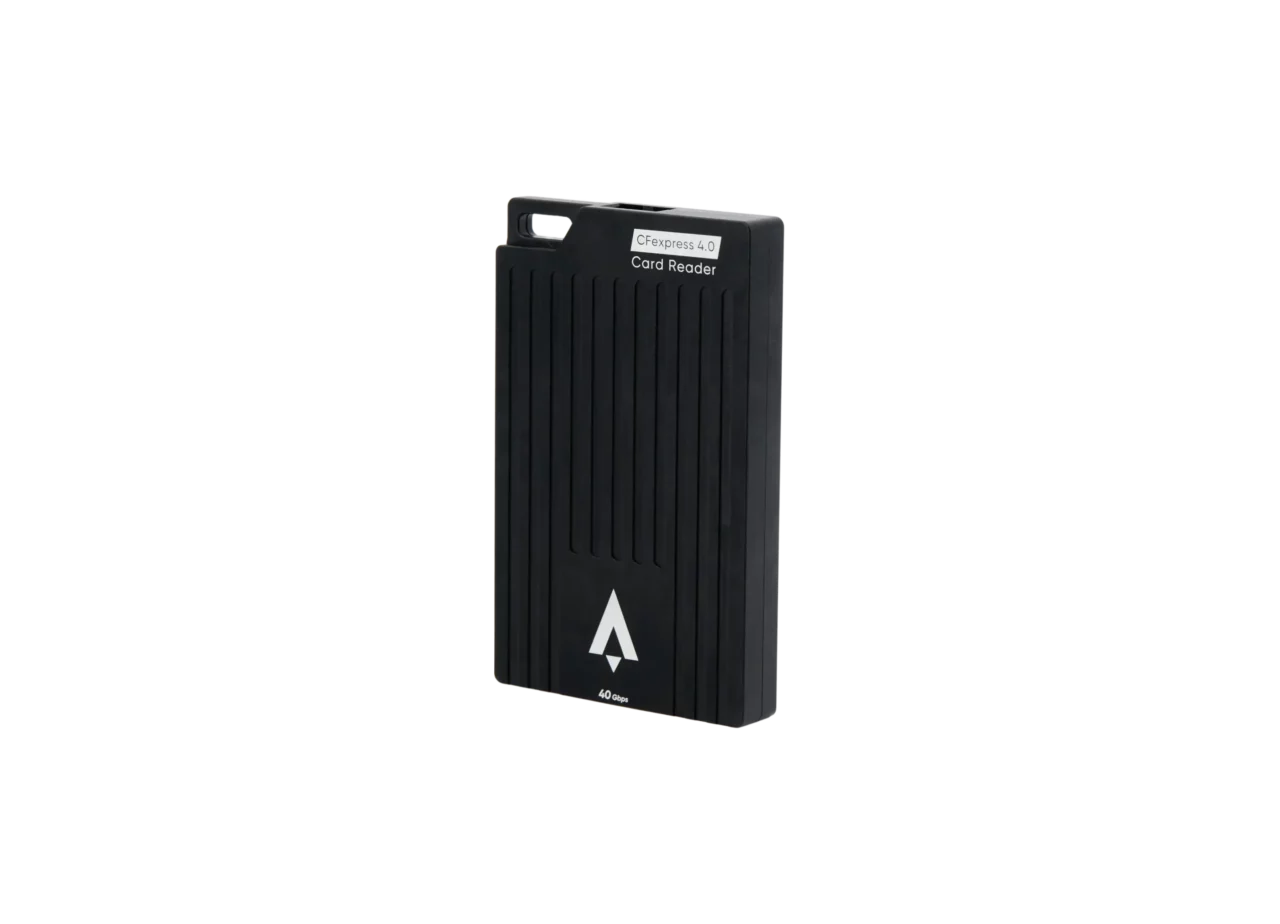 Nitro CFexpress Type B – Single-slot Card Reader (40 Gbps) side view